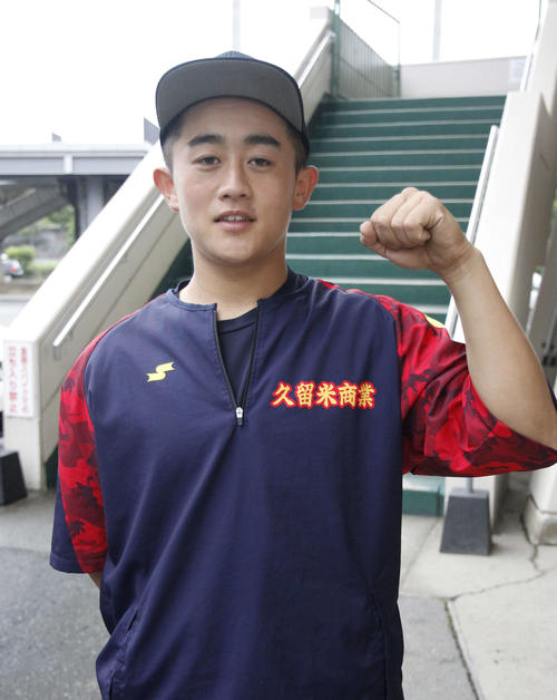 久留米商 堤 感謝 西武森ばり構えから1発 福岡 高校野球夏の地方大会 日刊スポーツ
