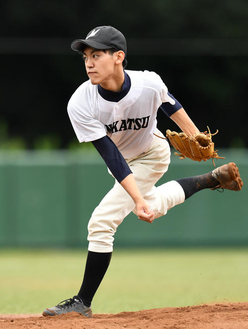 南葛飾対日体大荏原　力投する南葛飾・今泉（撮影・横山健太）