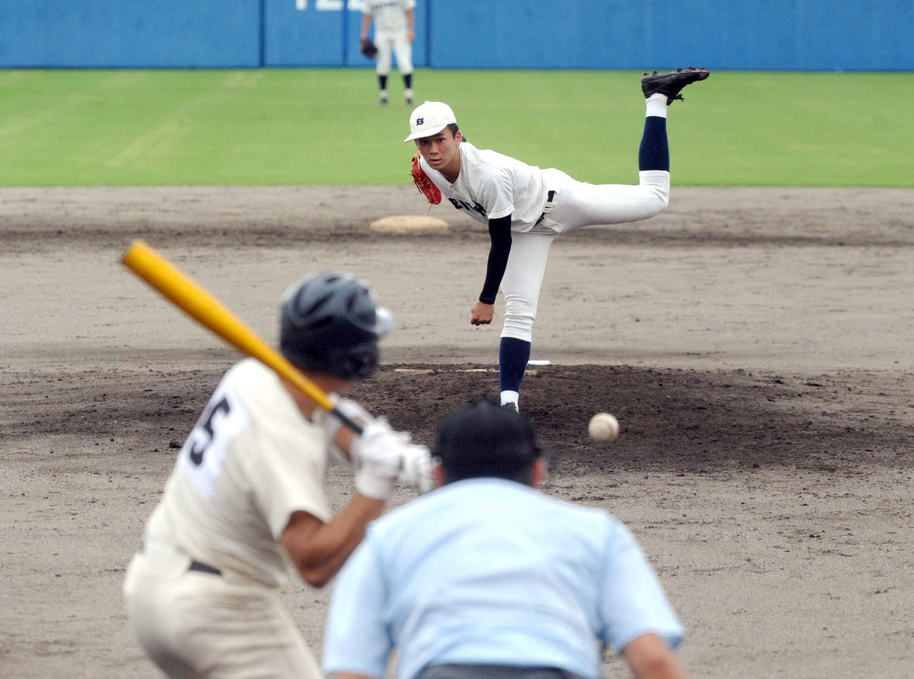 1失点も、直球主体に相手をねじ伏せた静岡商の高田