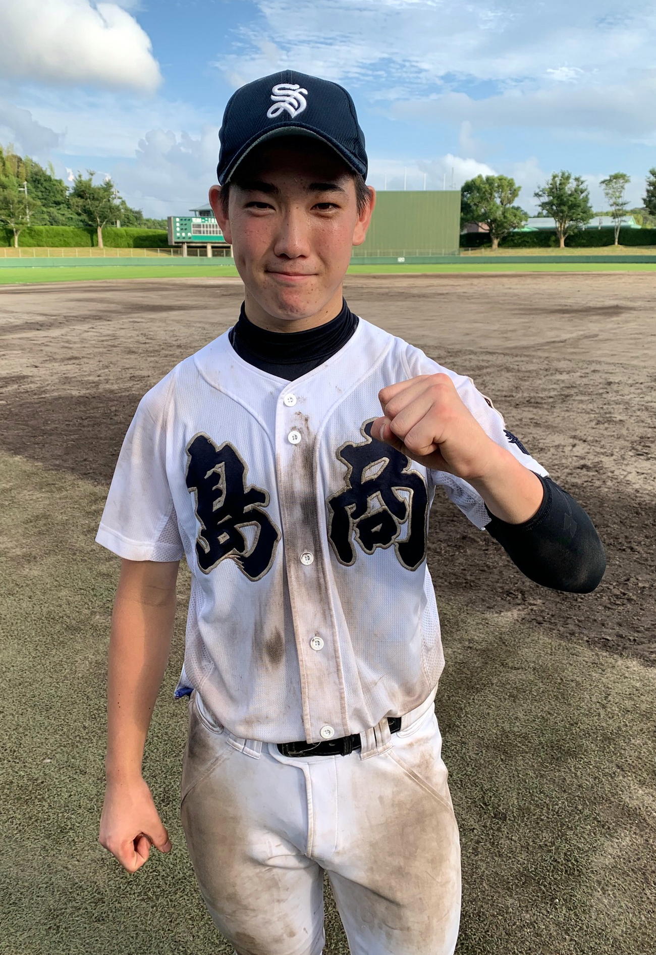 4打数3安打1打点の活躍を見せた島田商の大石雅