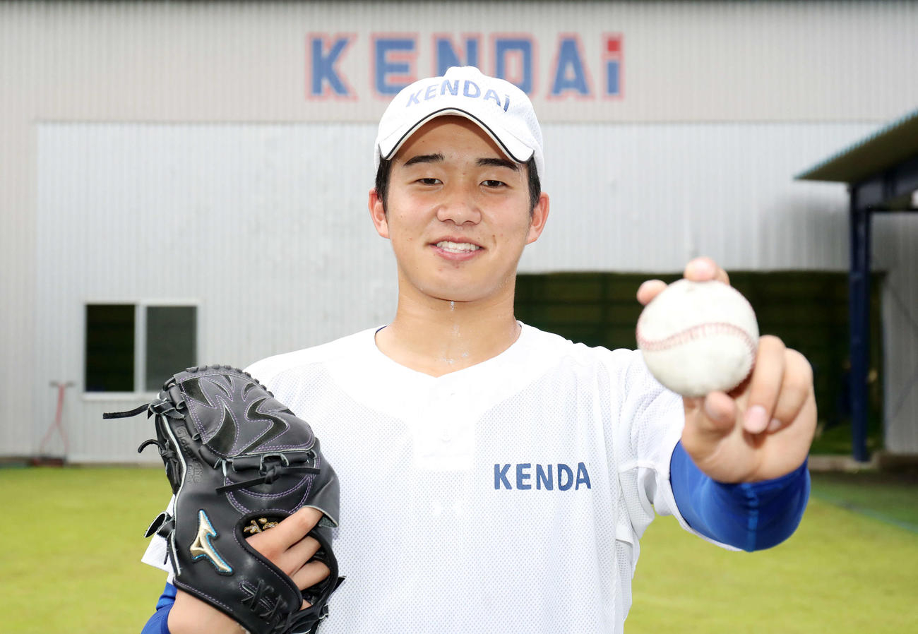 高崎健康福祉大高崎・下慎之介投手（2020年6月26日撮影）