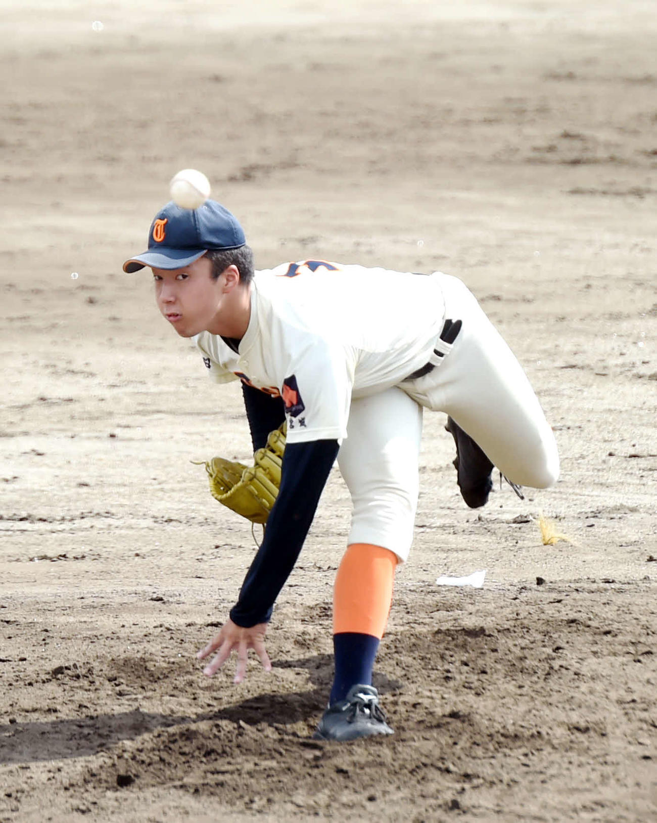 気仙沼向洋対東陵　4安打完封した東陵・佐藤柳（撮影・相沢孔志）