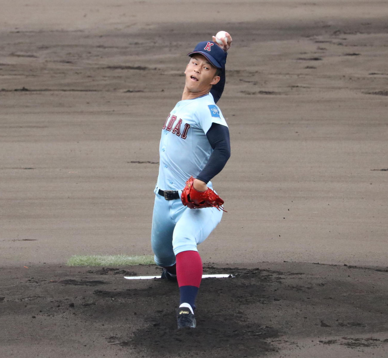 近大付対八尾翠翔　近大付先発の清家孝大投手（3年）