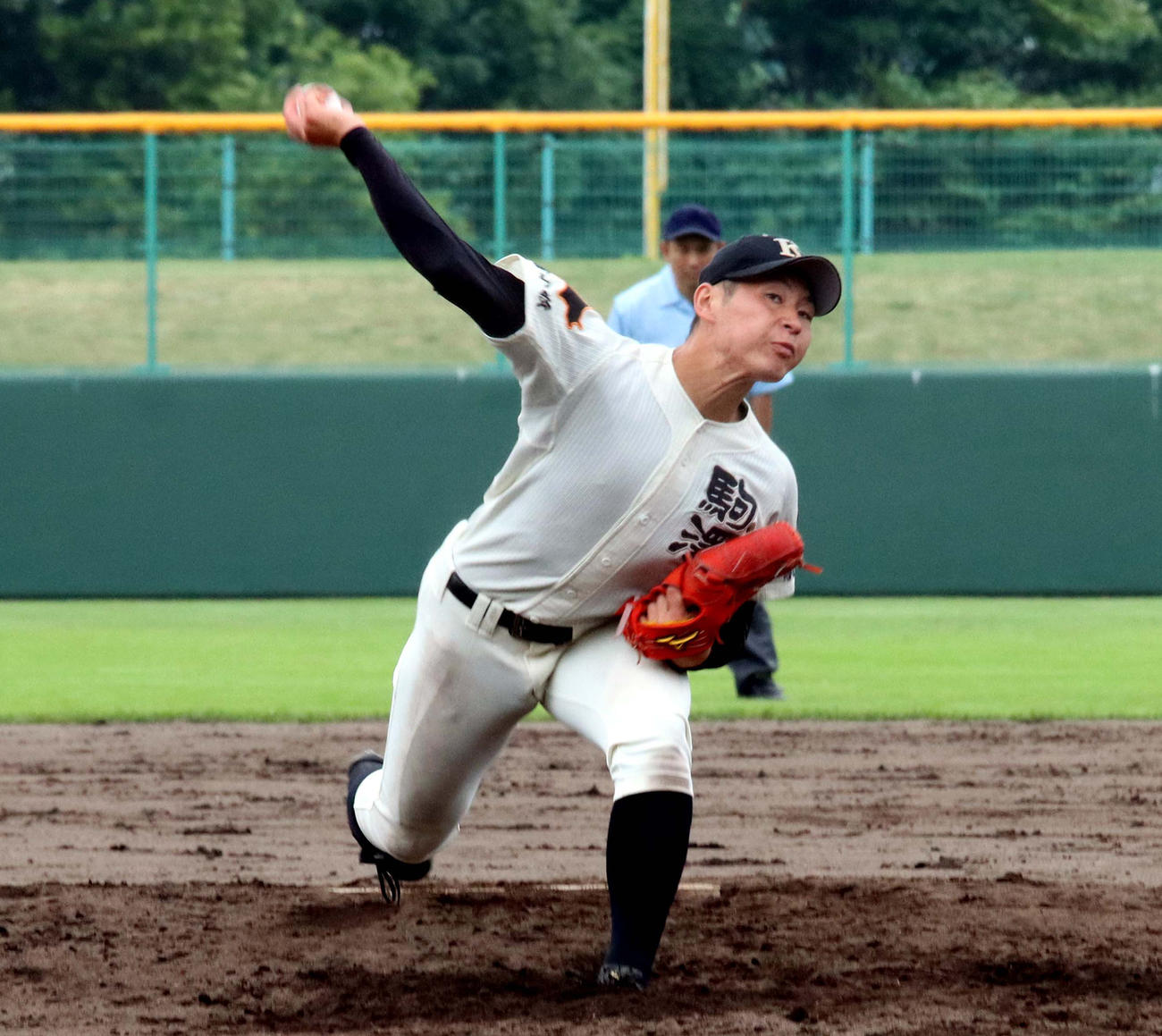 9回2安打完封の駒大苫小牧のエース北嶋（撮影・永野高輔）