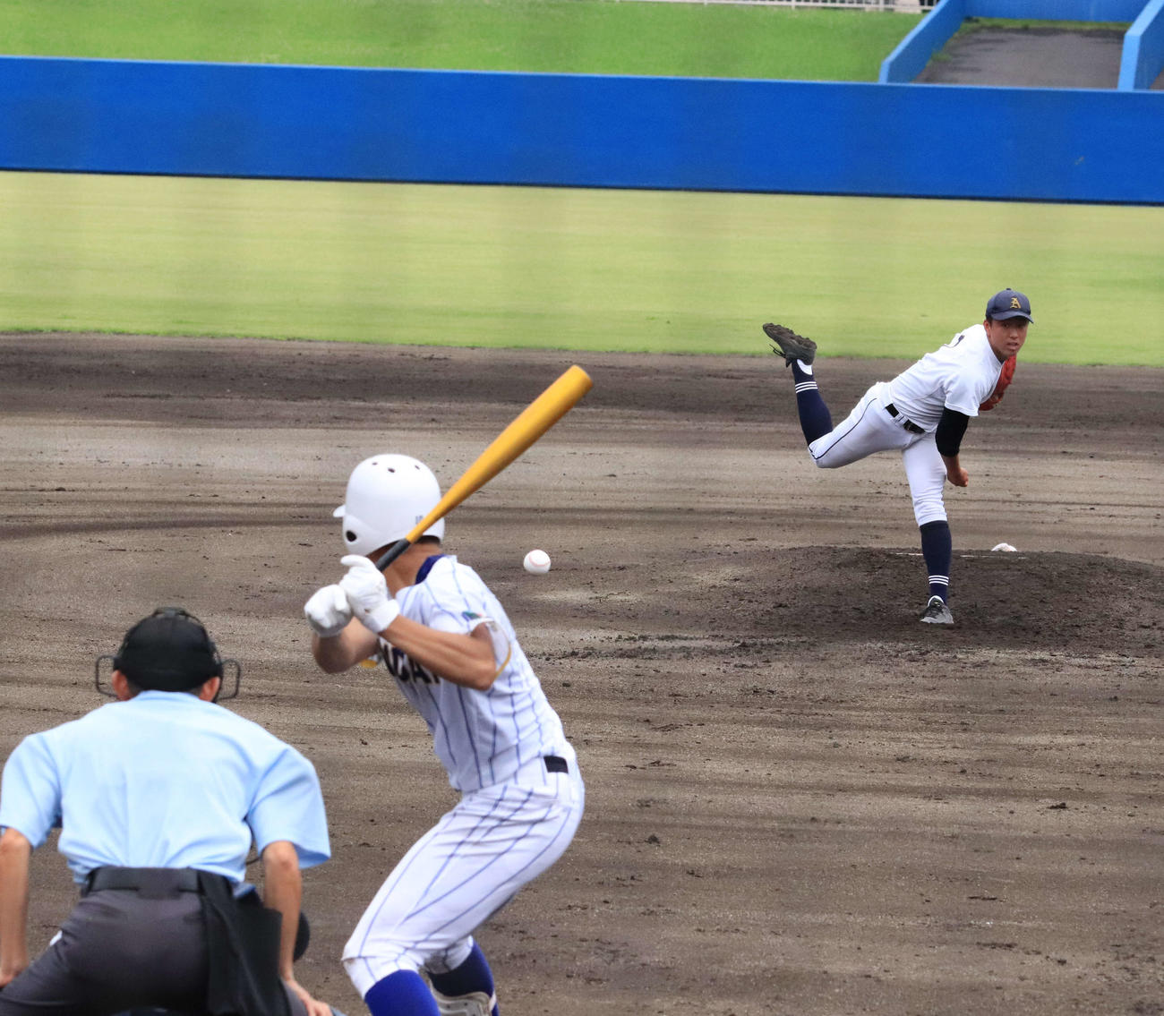 安中総合学園対高崎健康福祉大高崎　好投を見せた安中総合学園の清水（撮影・小早川宗一郎）
