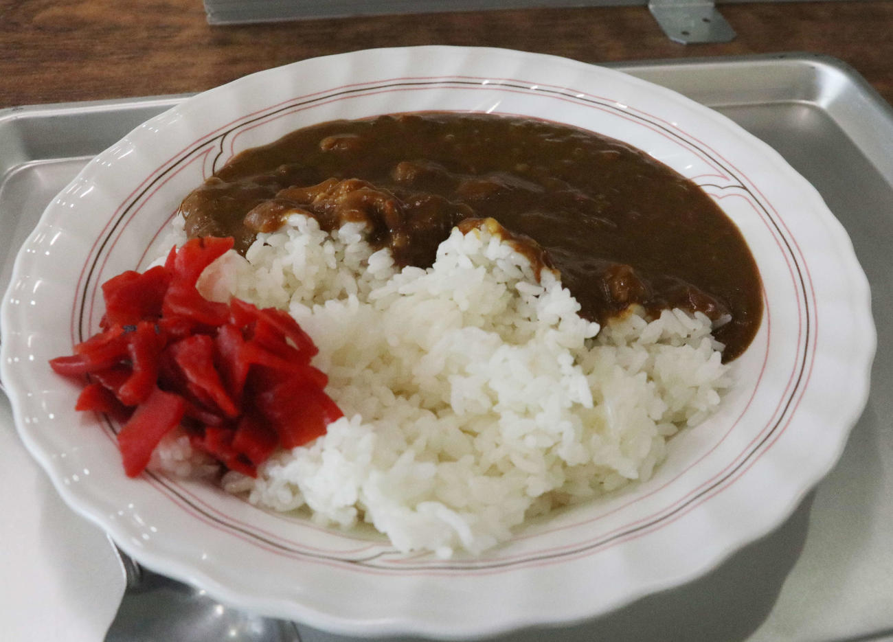 円山球場食堂の名物「円山カレー」（撮影・浅水友輝）