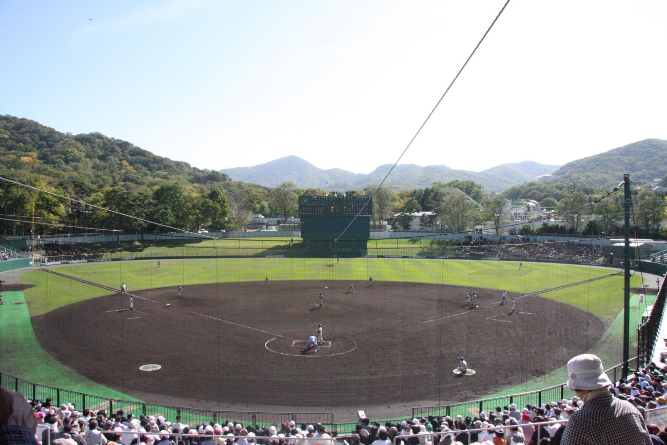 円山球場　グラウンド全景