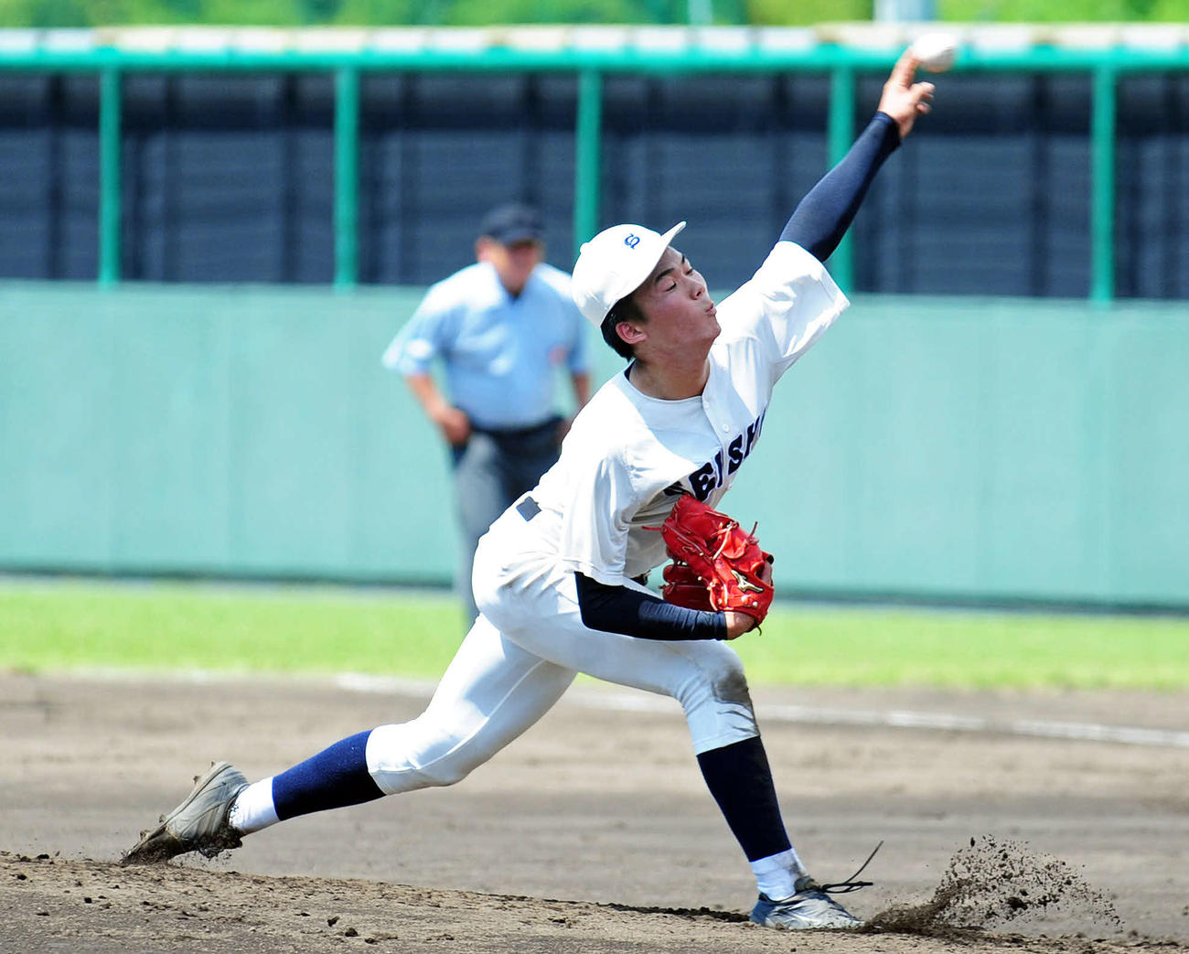 静高打線から8三振を奪った静岡商の高田