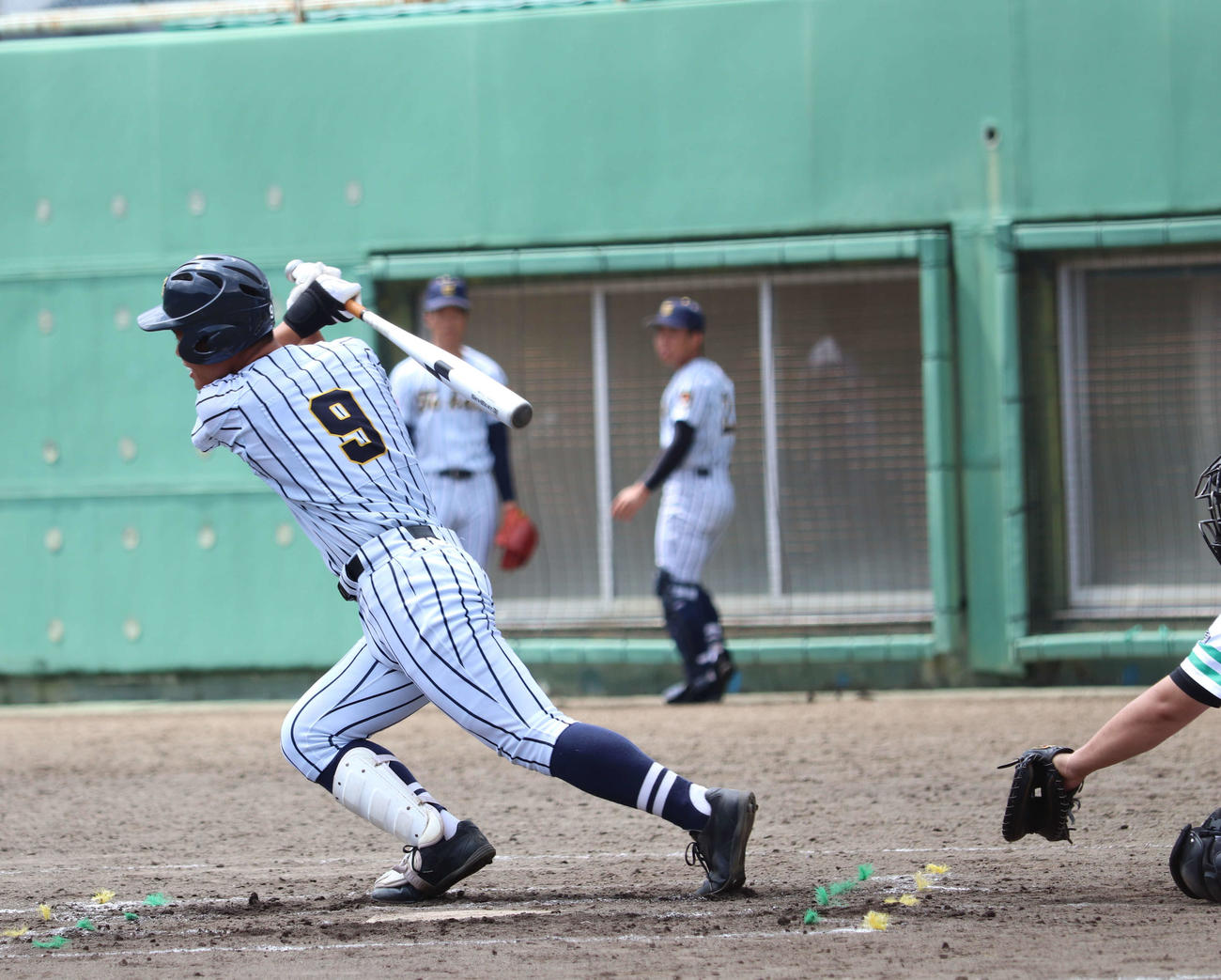 甲府南対東海大甲府　4打数3安打1打点の活躍を見せた東海大甲府・渡部（撮影・三須佳夏）