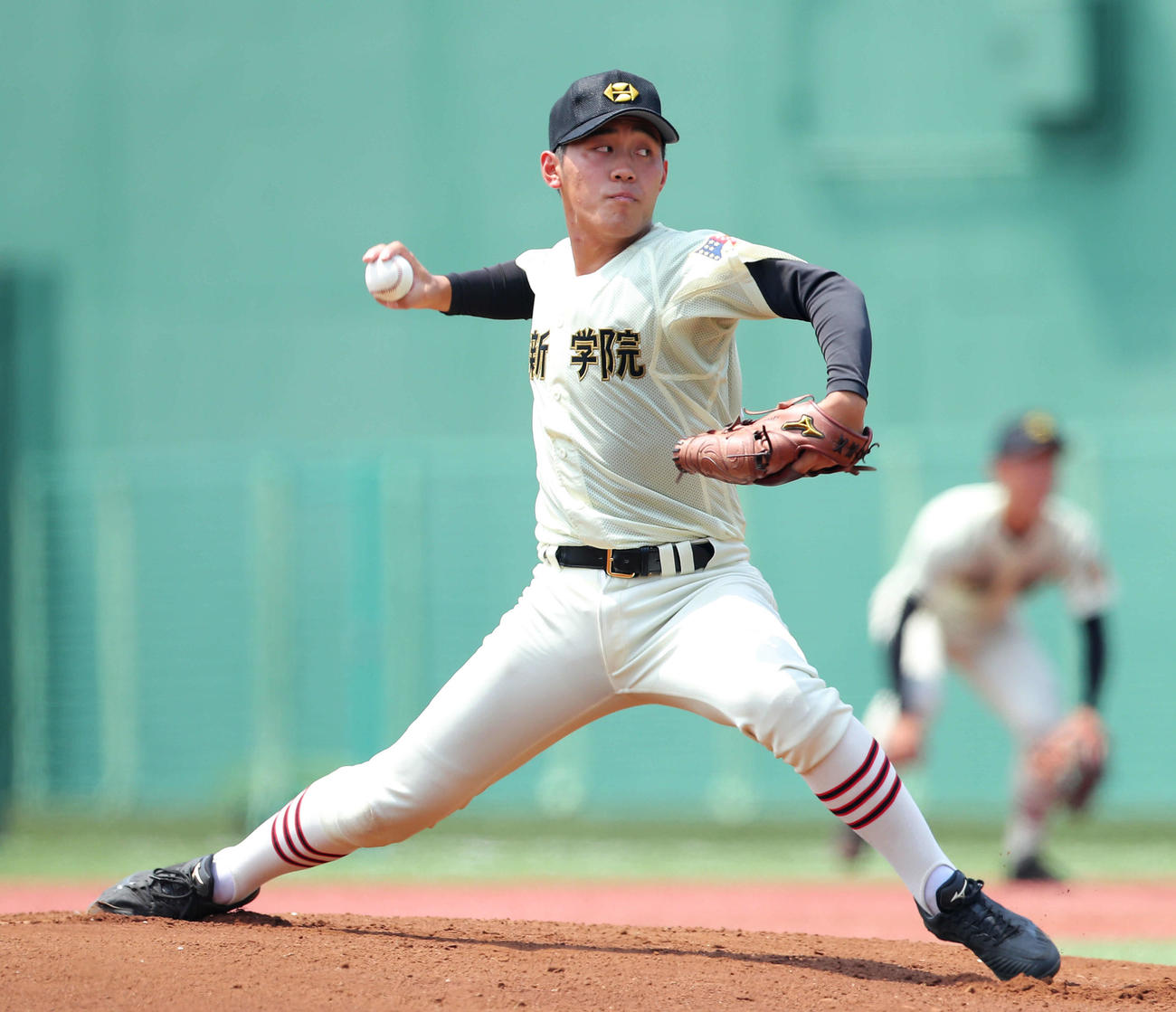 黒羽対作新学院　先発登板する作新学院・田中（撮影・河田真司）