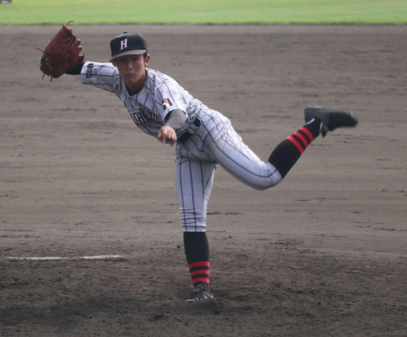 9回5安打9奪三振で1失点完投した初芝橋本・森田