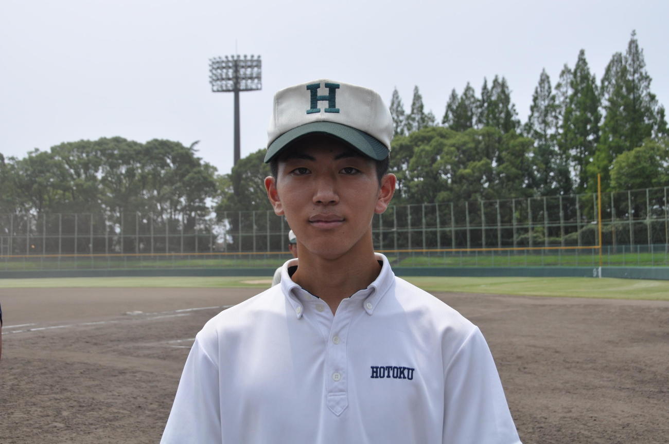 報徳学園・田中太晴マネジャー（3年）