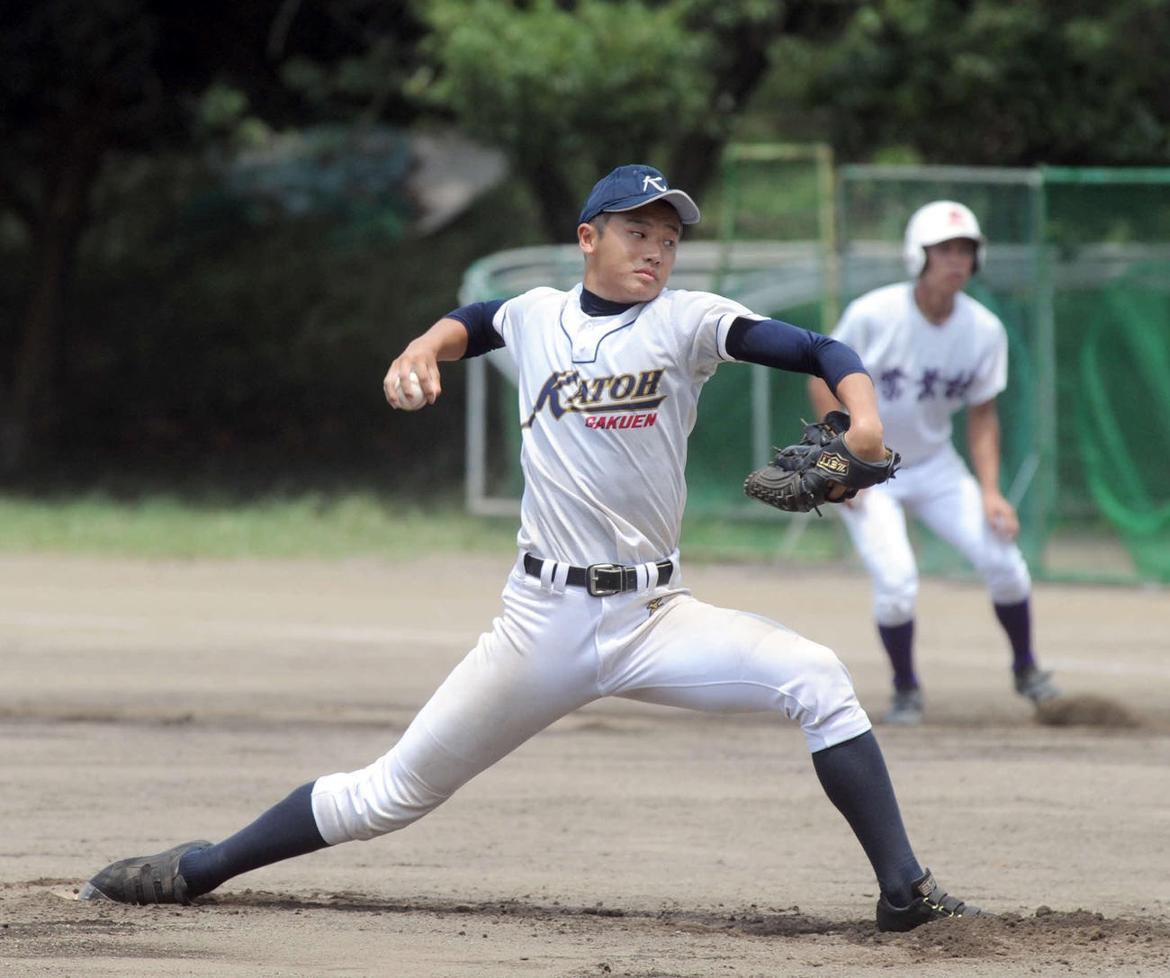 9回完投し、好調ぶりをアピールした肥沼（撮影・河合萌彦）