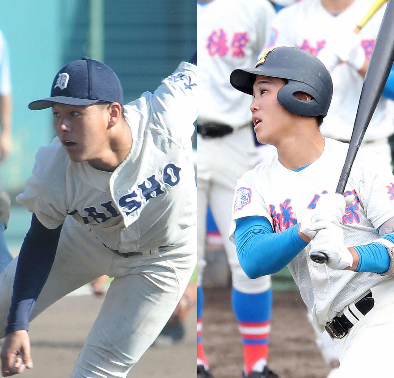 大分商・川瀬（3年）と花咲徳栄・井上（3年）
