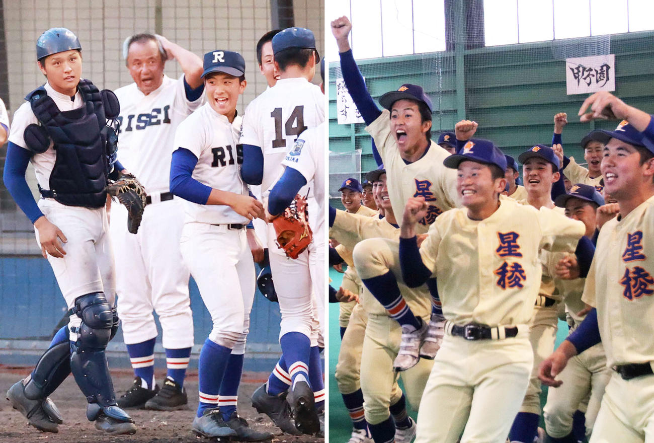 履正社（2020年8月10日）星稜（2020年1月24日撮影）