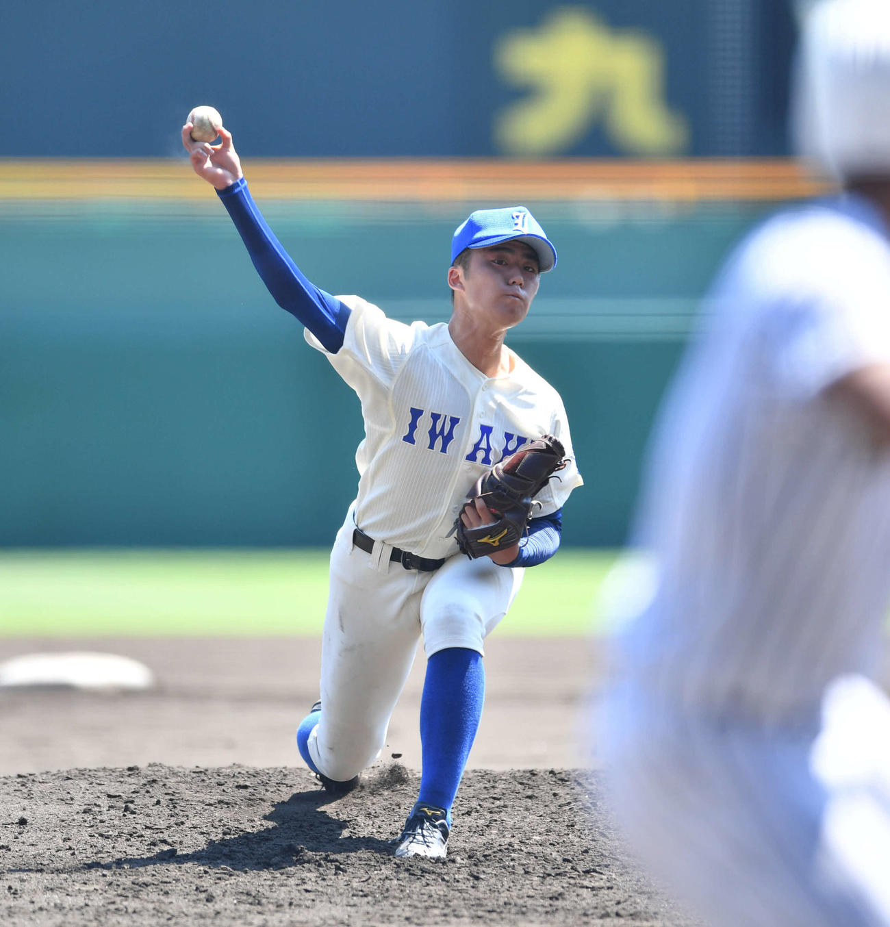 磐城対国士舘　磐城先発の沖政宗（撮影・岩下翔太）