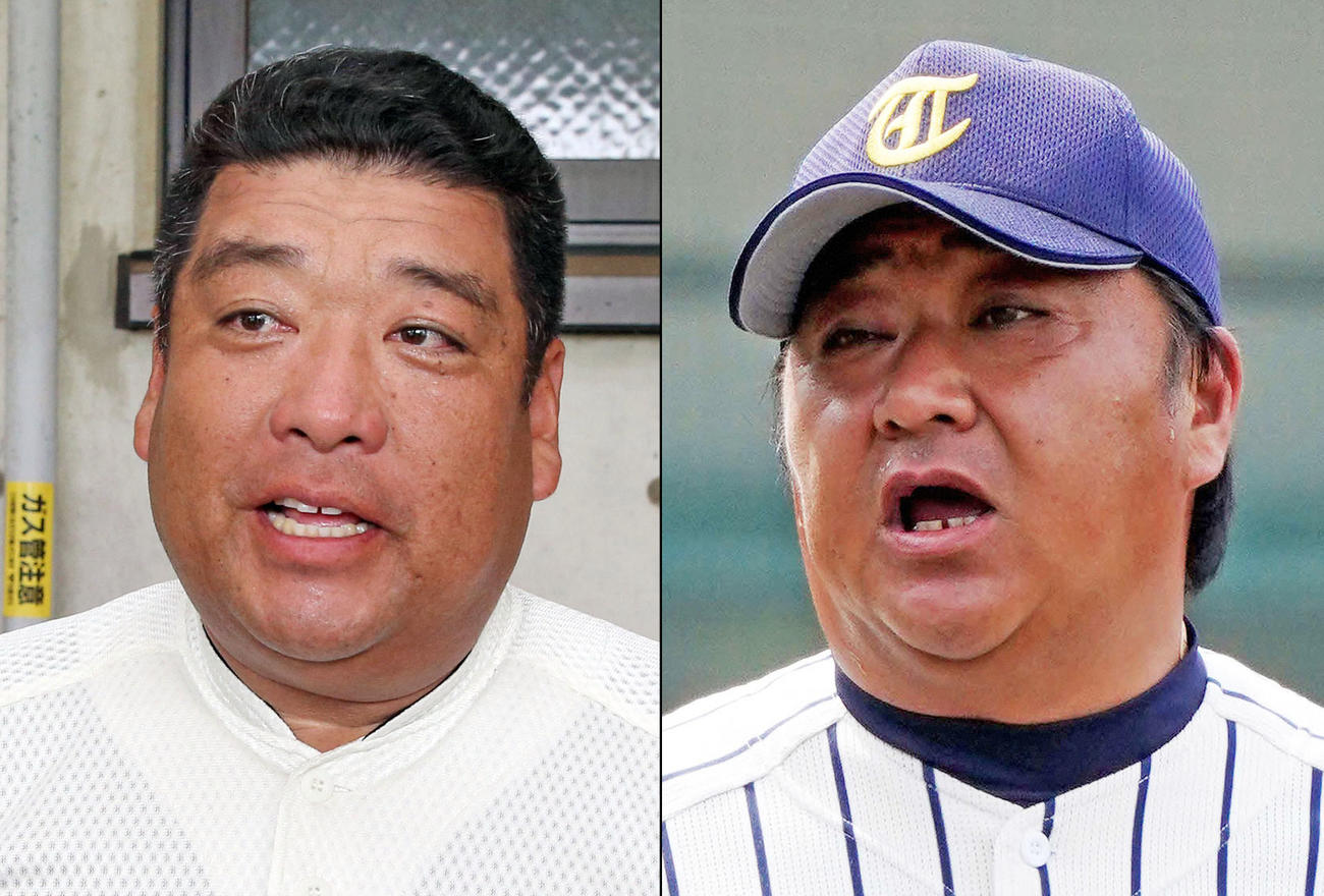 大阪桐蔭・西谷監督（左）と東海大相模・門馬監督