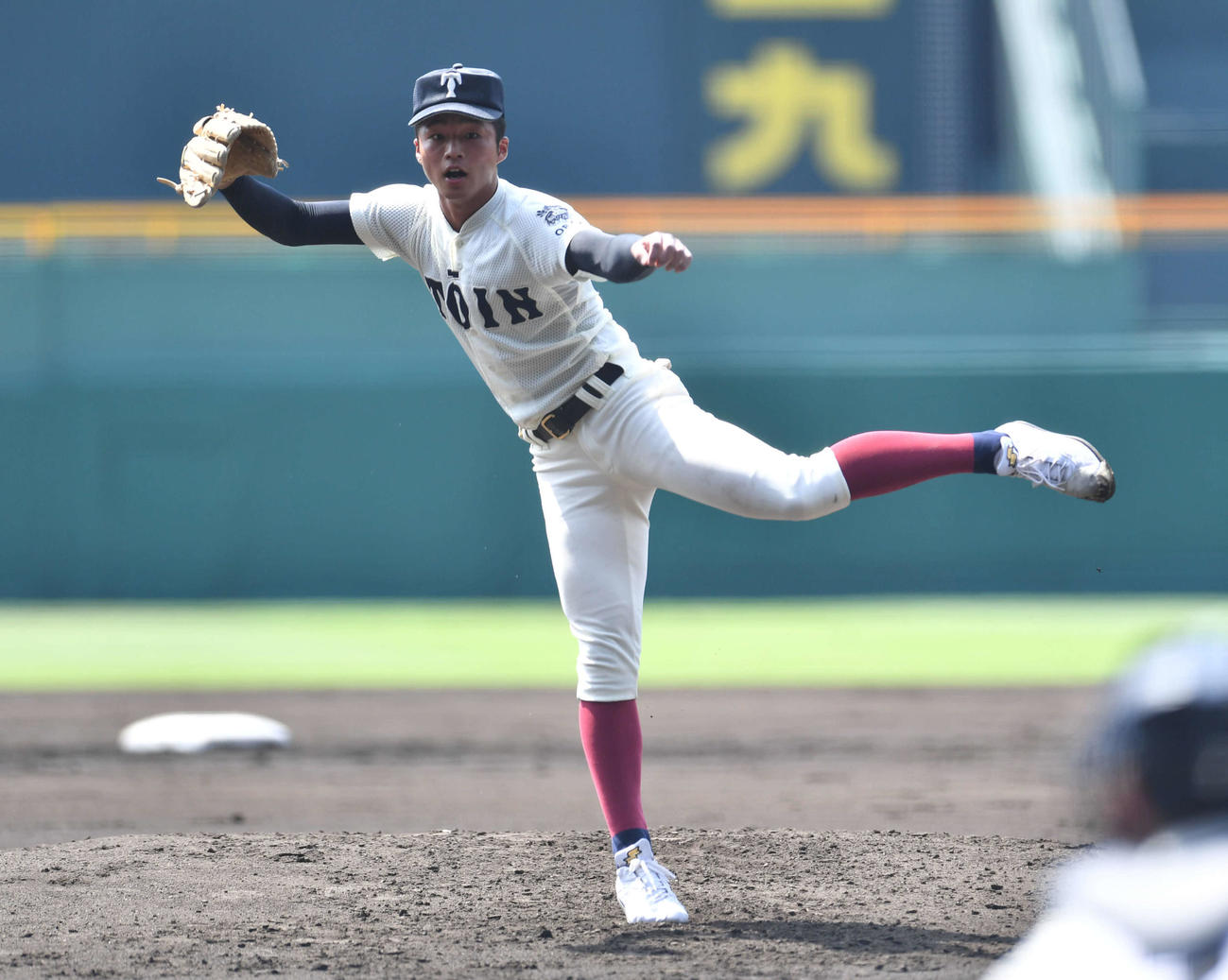 東海大相模対大阪桐蔭　大阪桐蔭先発の藤江（撮影・岩下翔太）