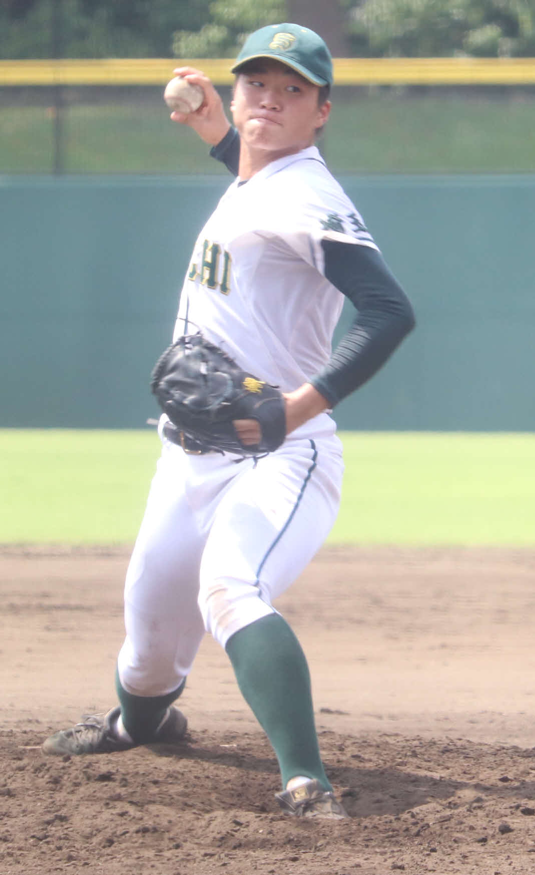 正智深谷対本庄第一　先発し、完封勝利を挙げた正智深谷・北田（撮影・湯本勝大）