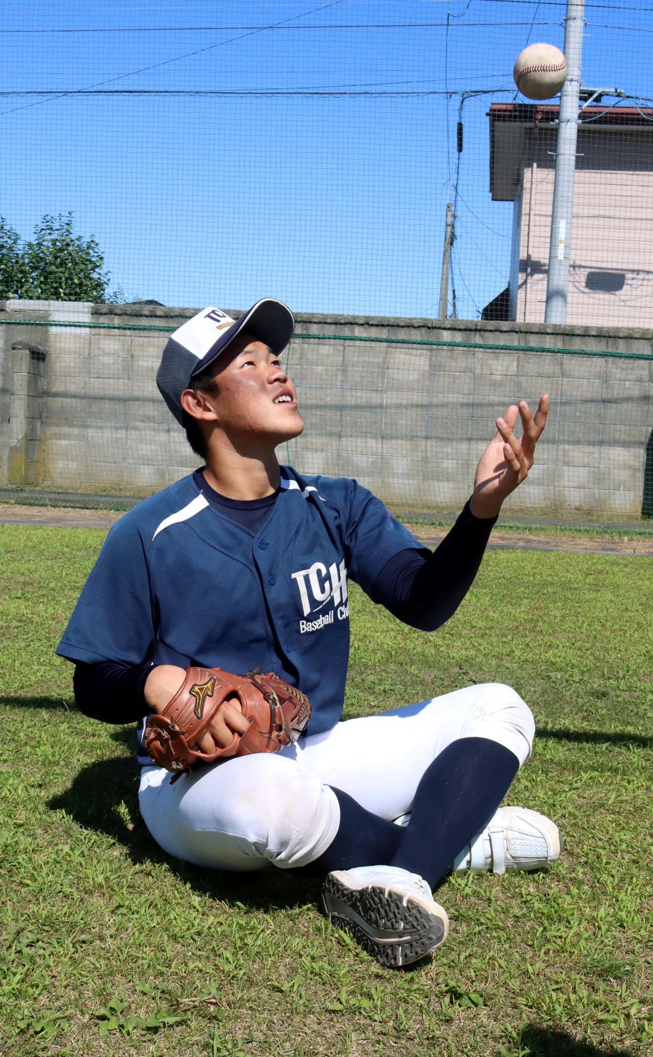 プロ志望届を提出した苫小牧中央の根本（撮影・永野高輔）