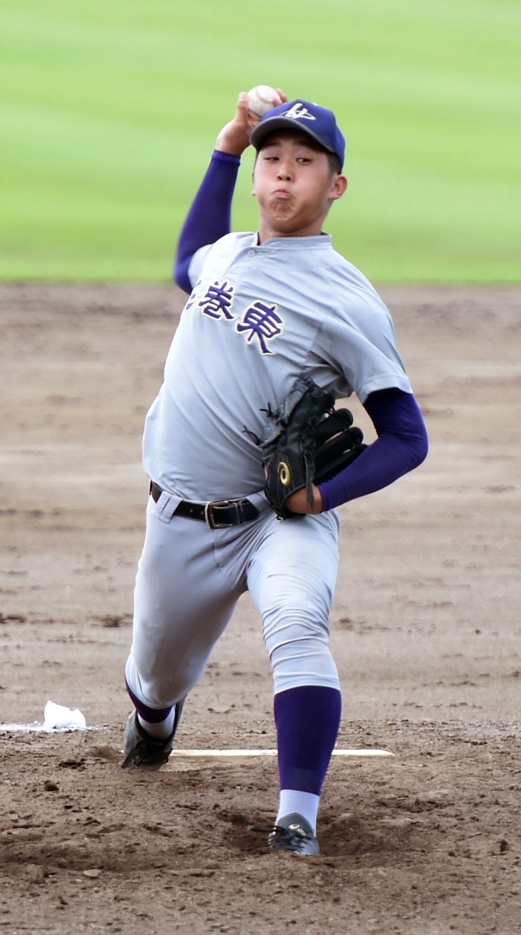 プロ志望届を提出した花巻東・松本遼大（2020年7月23日撮影）