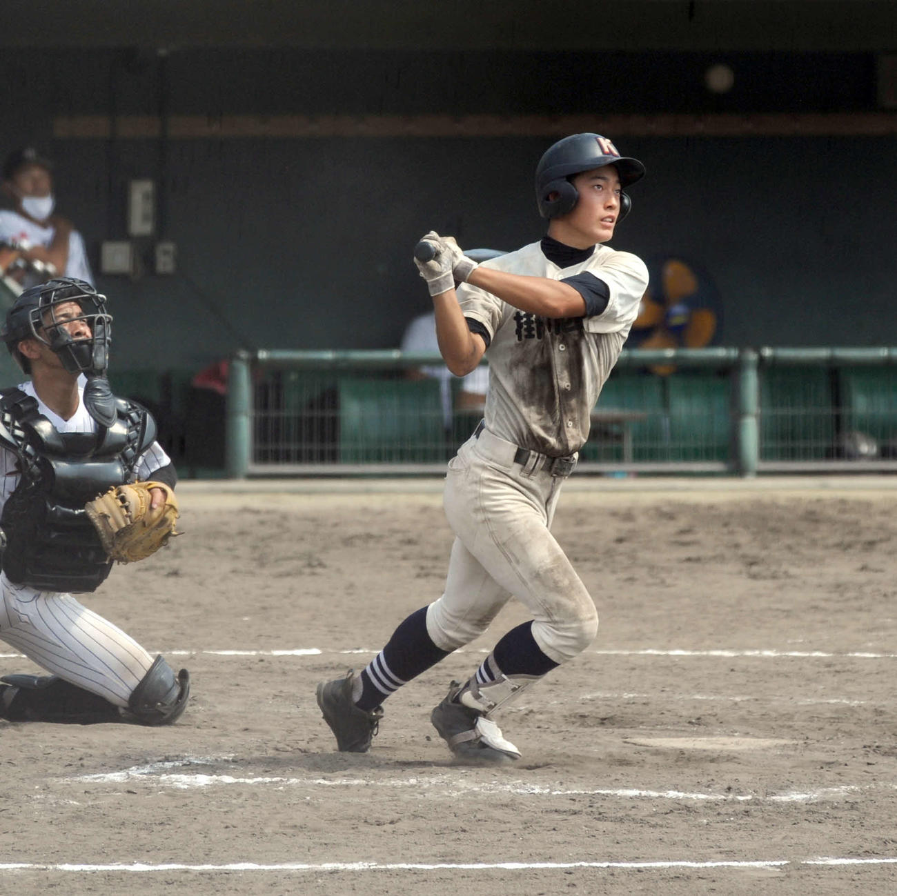 同点の5回に決勝の2点適時二塁打を放った掛川西の松浦
