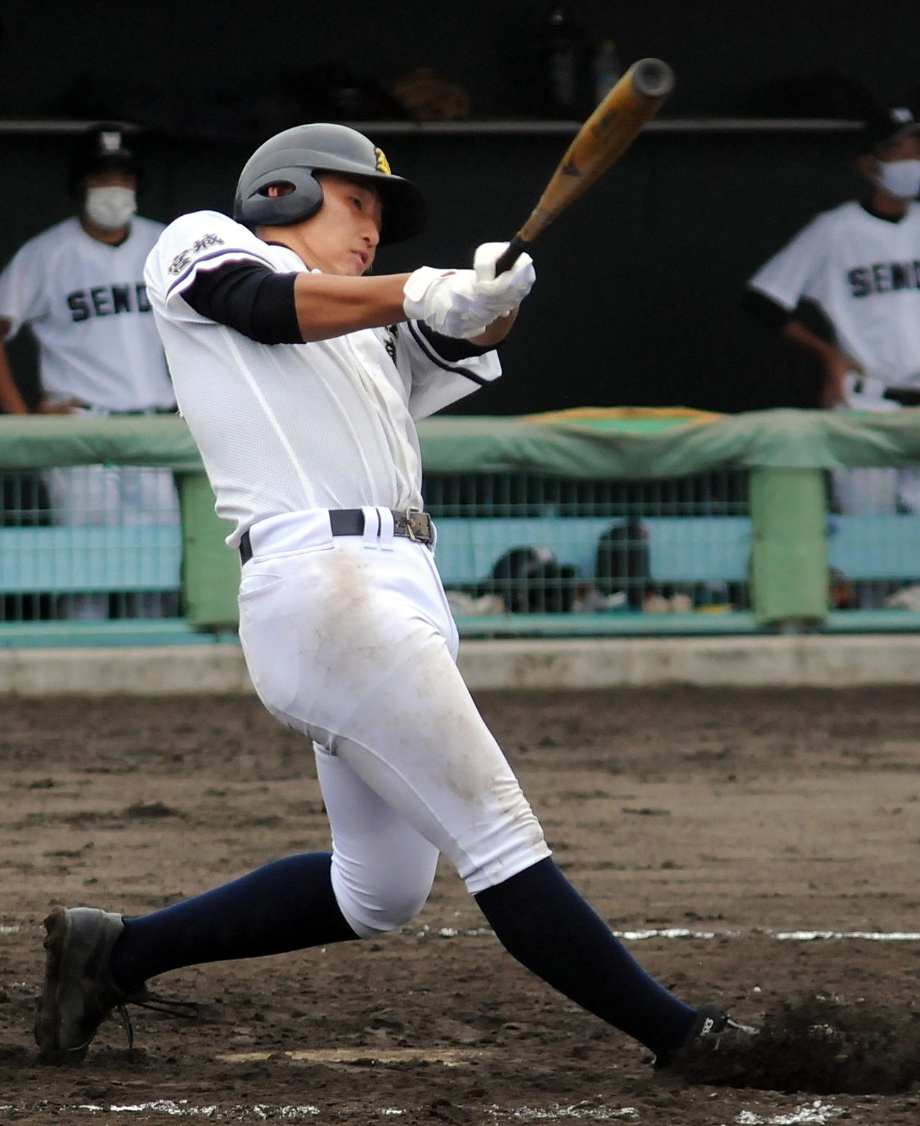 仙台東対仙台西　仙台東の3番金沢は先制犠飛を含む2安打3打点と活躍する