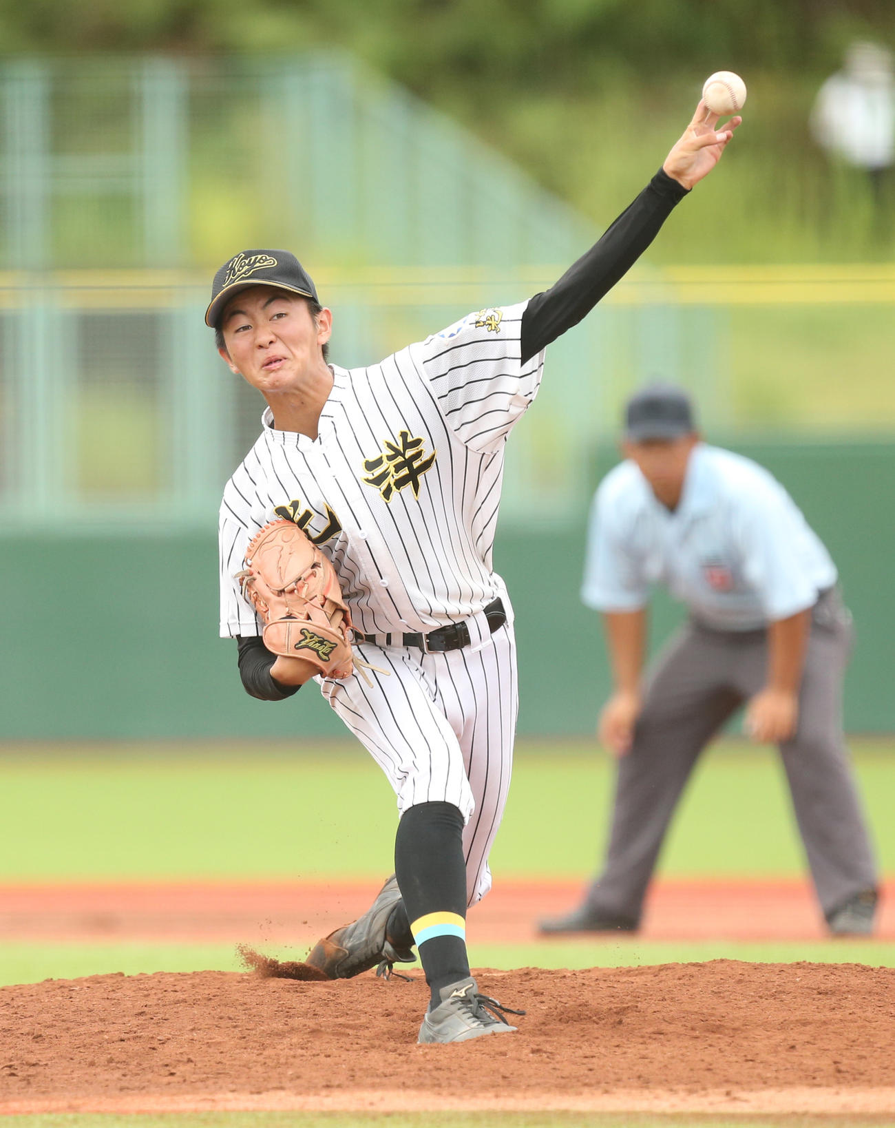 力投するいわき光洋・鈴木天馬（撮影・野上伸悟）