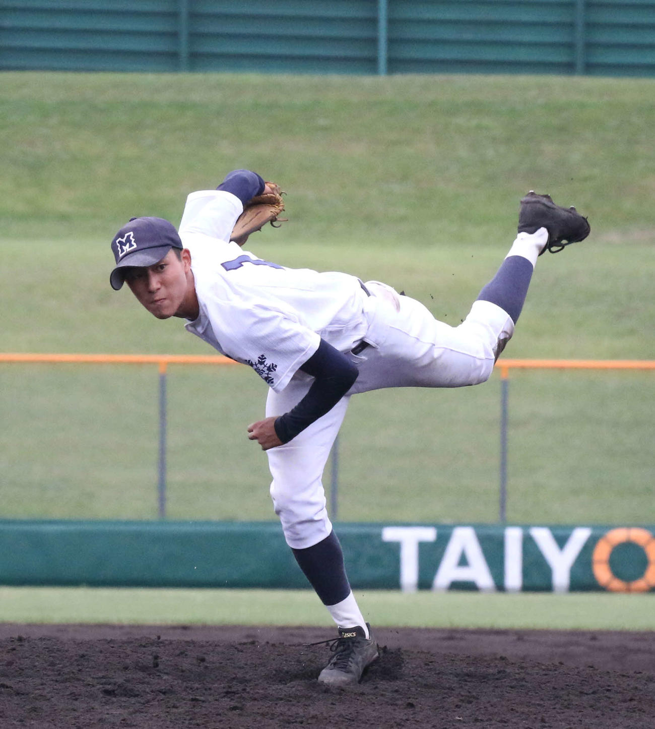 札幌清田対札幌南　7安打5奪三振3失点で完投勝利を挙げた札幌南の桐田（撮影・浅水友輝）