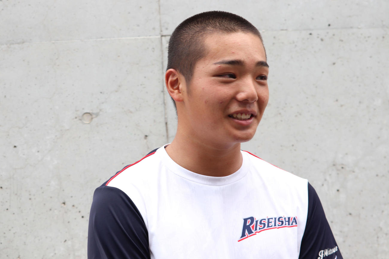 公式戦で初完投勝利した履正社・渡辺
