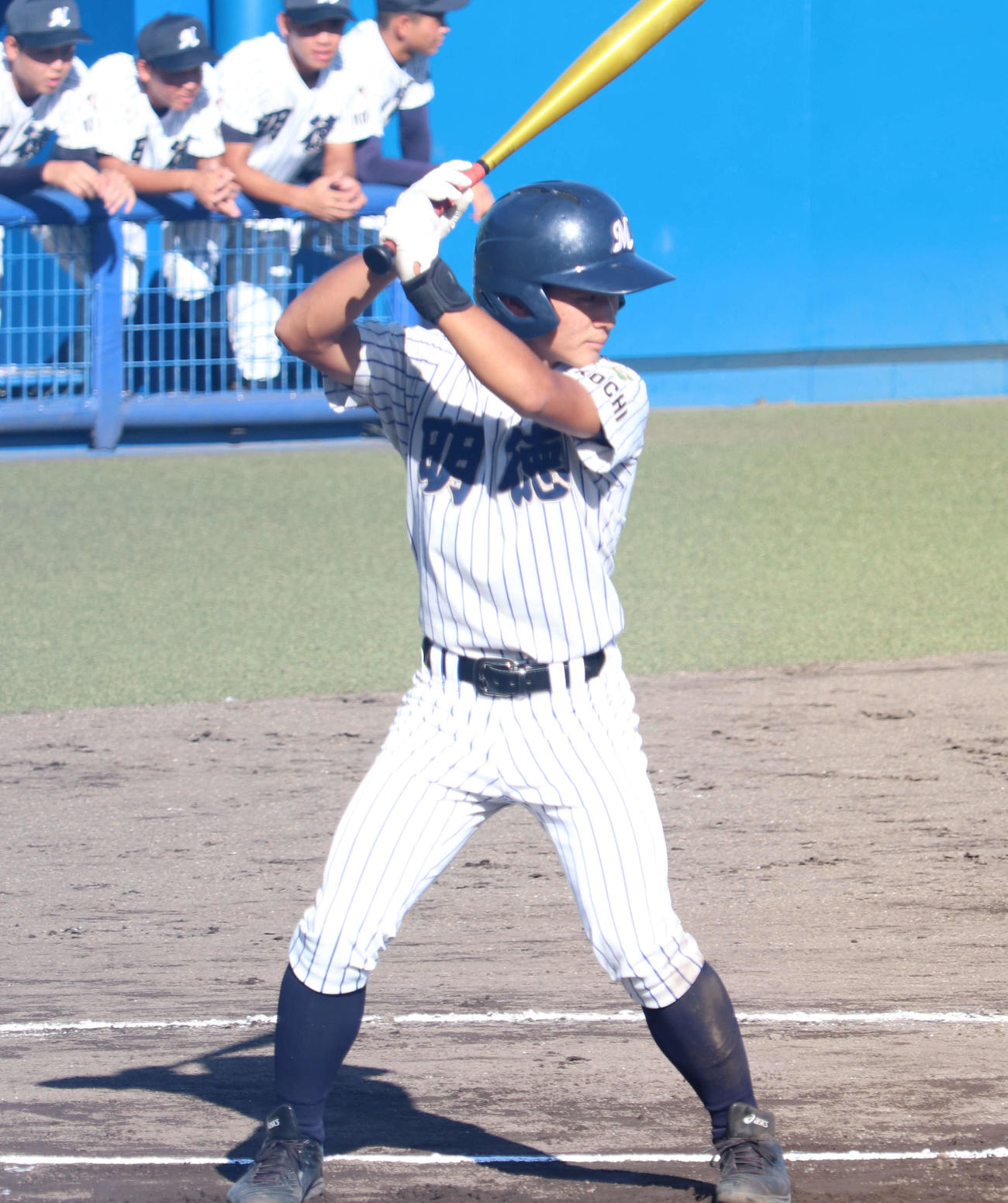 高知中央戦に出場した明徳義塾・米崎