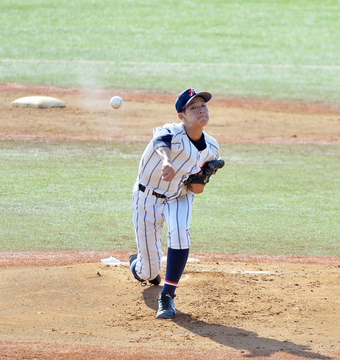 柴田対学法石川　先発した柴田・谷木（撮影・佐藤究）　