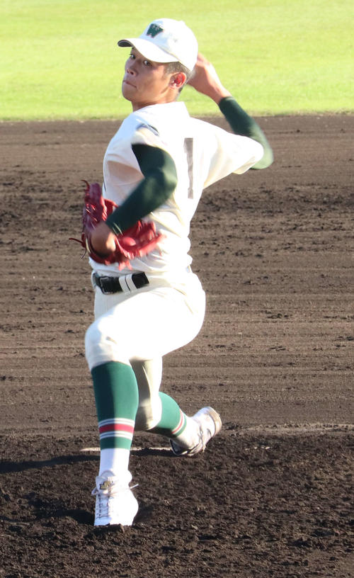 市和歌山－東播磨　市和歌山の先発の小園健太投手