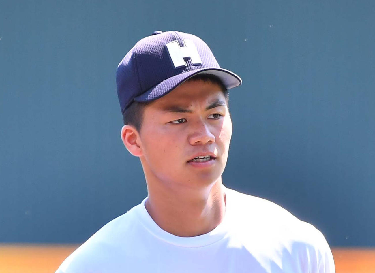 龍谷大平安・奥村真大（2020年8月29日撮影）