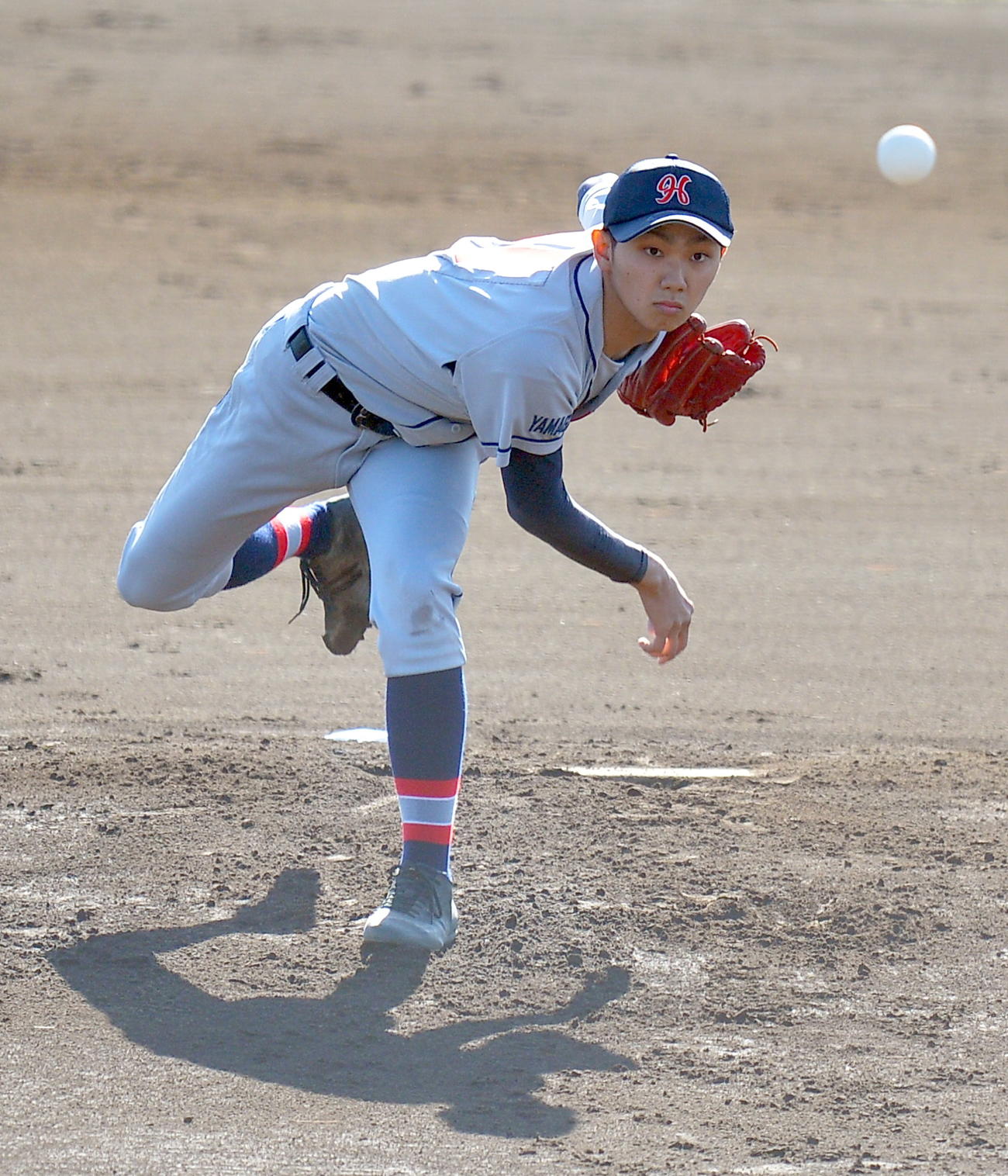 羽黒対専大北上　4回1安打1失点の羽黒・加藤太朗（撮影・鎌田直秀）