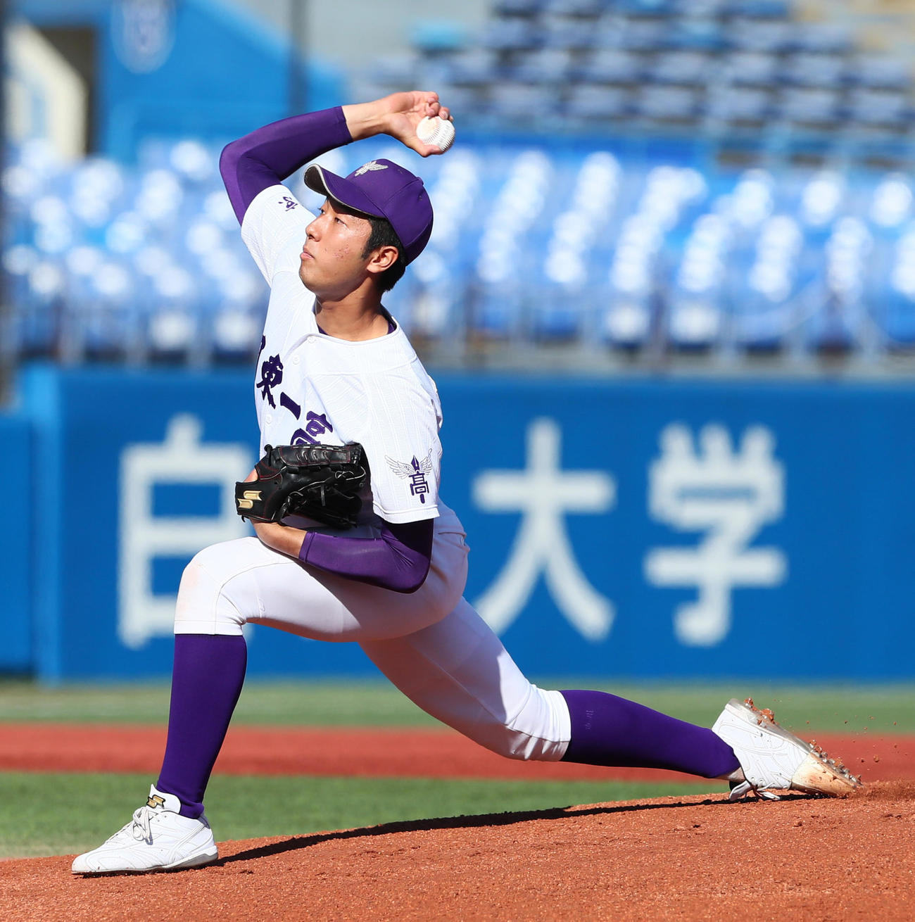 東海大菅生対関東第一　関東第一先発の市川（撮影・足立雅史）