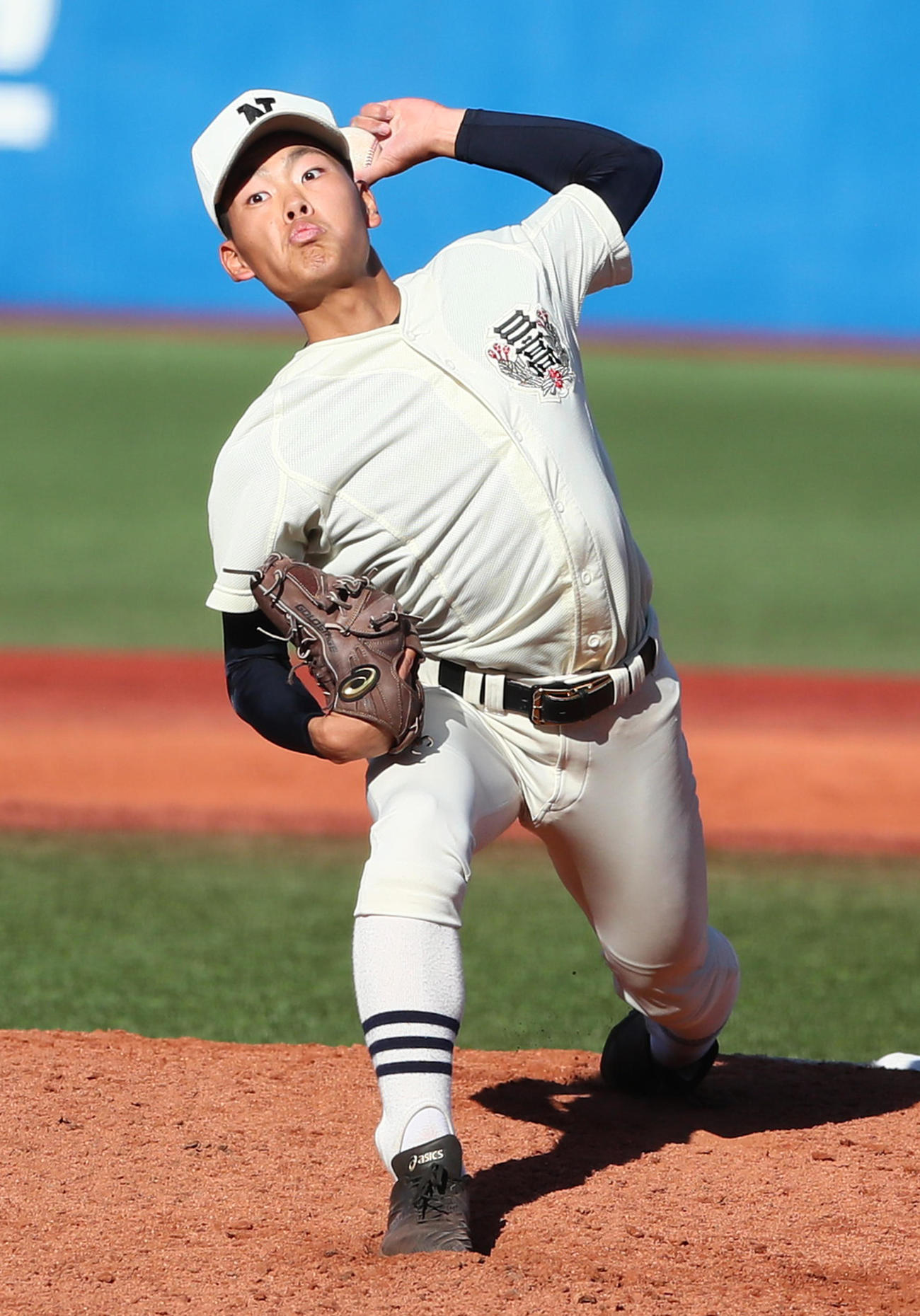 二松学舎大付対日大三　日大三先発の宇山（撮影・足立雅史）