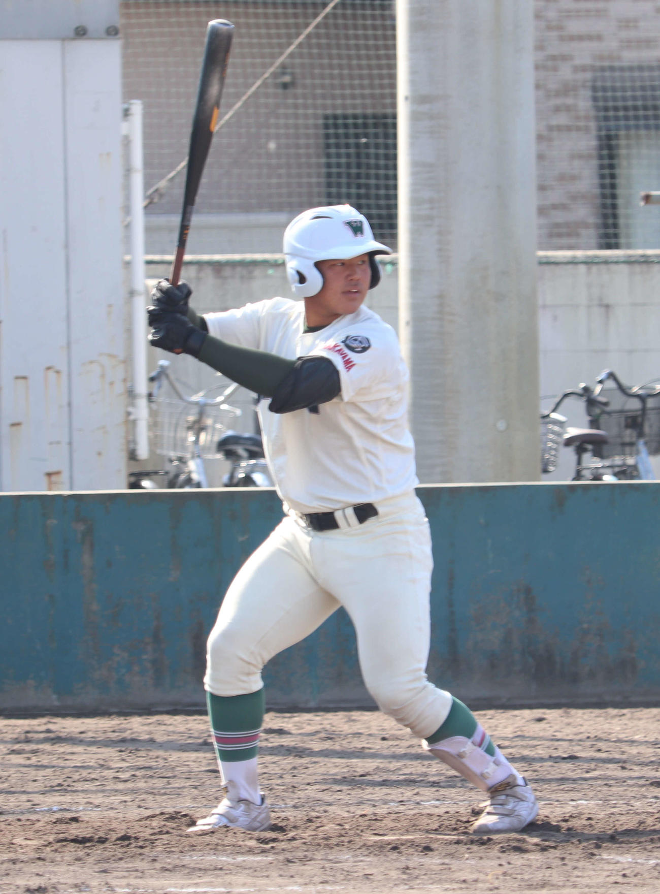 大阪偕星との練習試合に先発出場し、5打数3安打だった市和歌山・松川