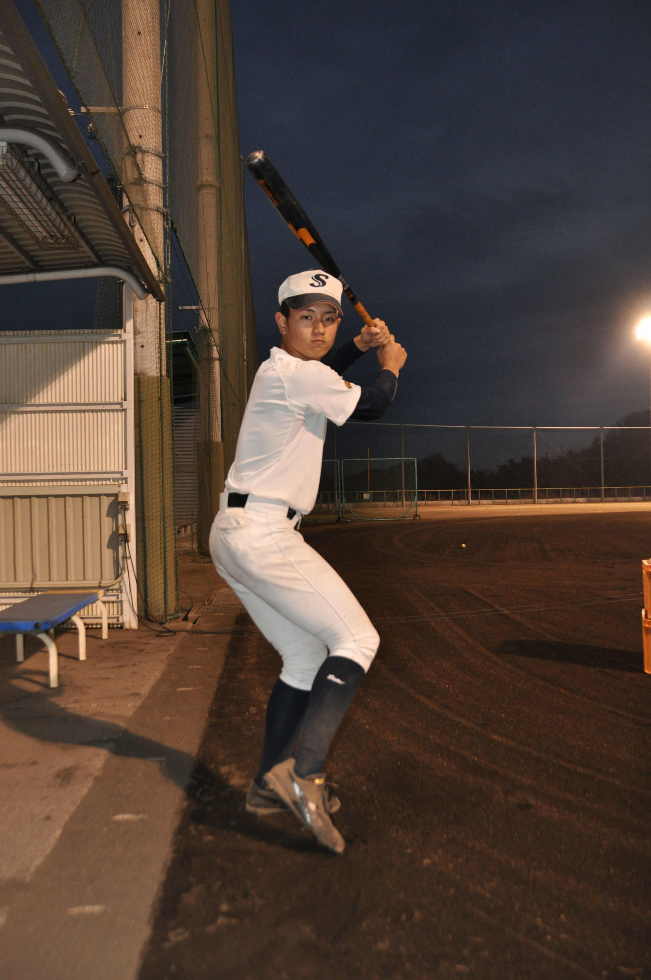 元阪神で現DeNA坪井智哉打撃コーチの長男で創志学園の洸之介内野手（2年）（2020年12月10日撮影）