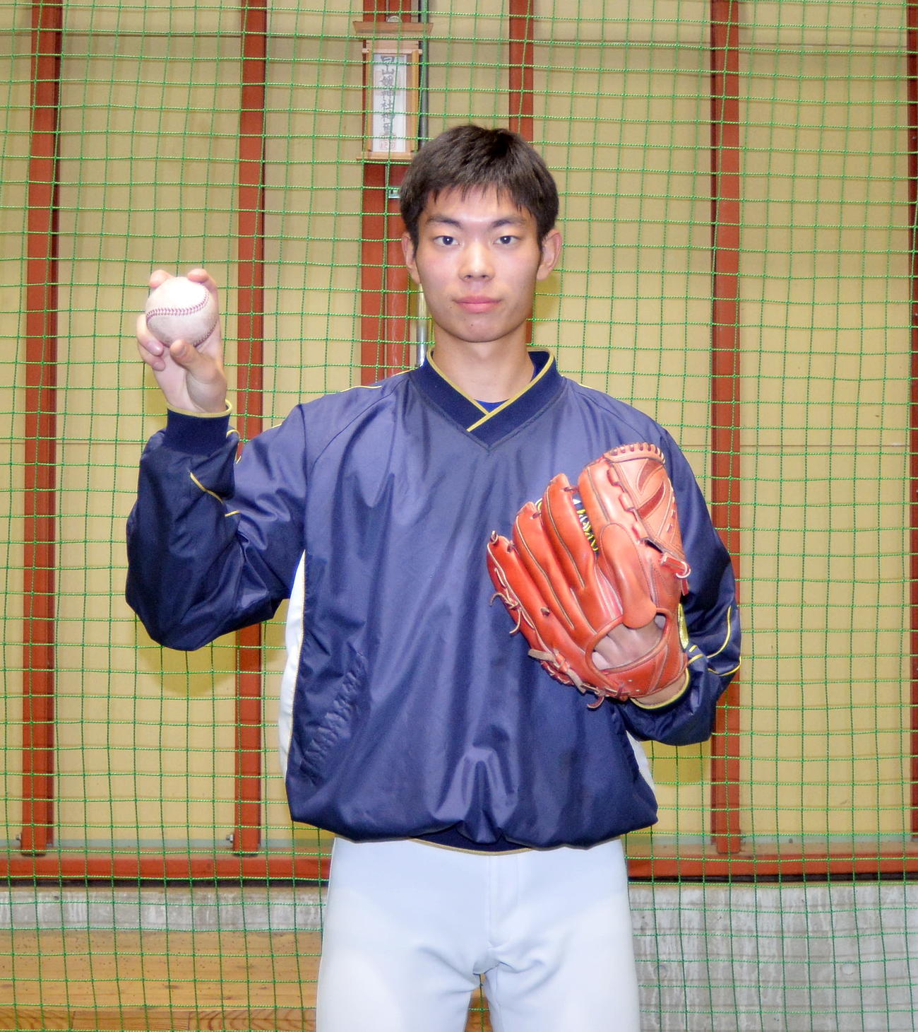 進学し4年後のプロ入りを誓った聖光学院・舘池（撮影・佐藤究）