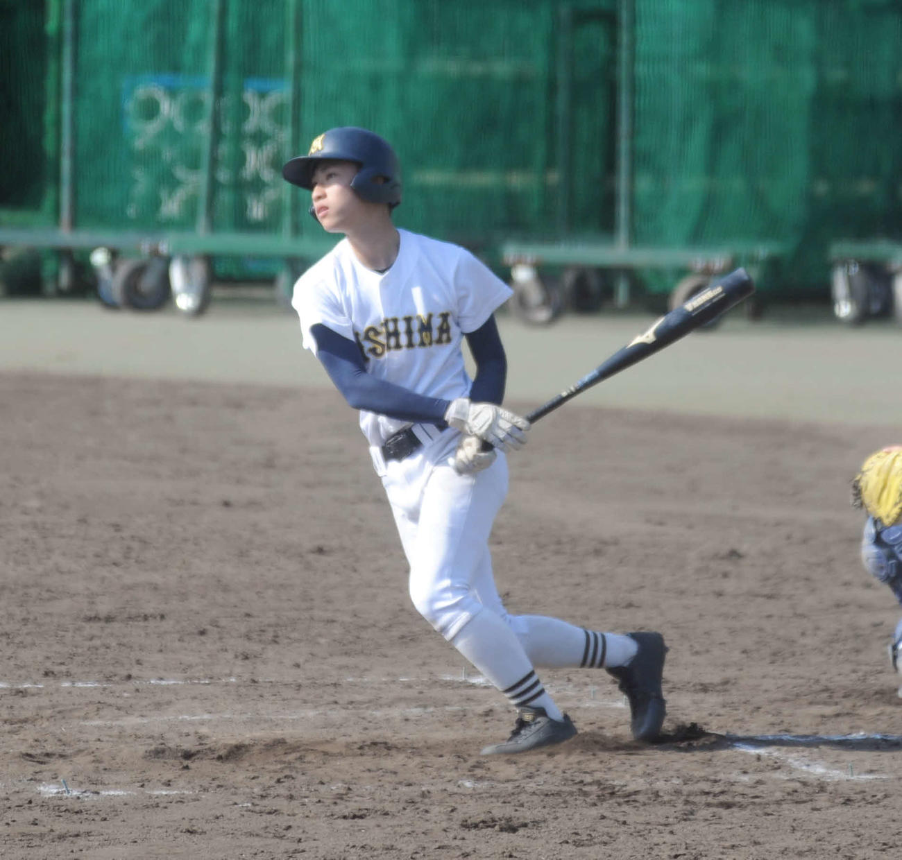 白組8番で出場し、2回に逆転2点打を放った三島南の伊藤春風