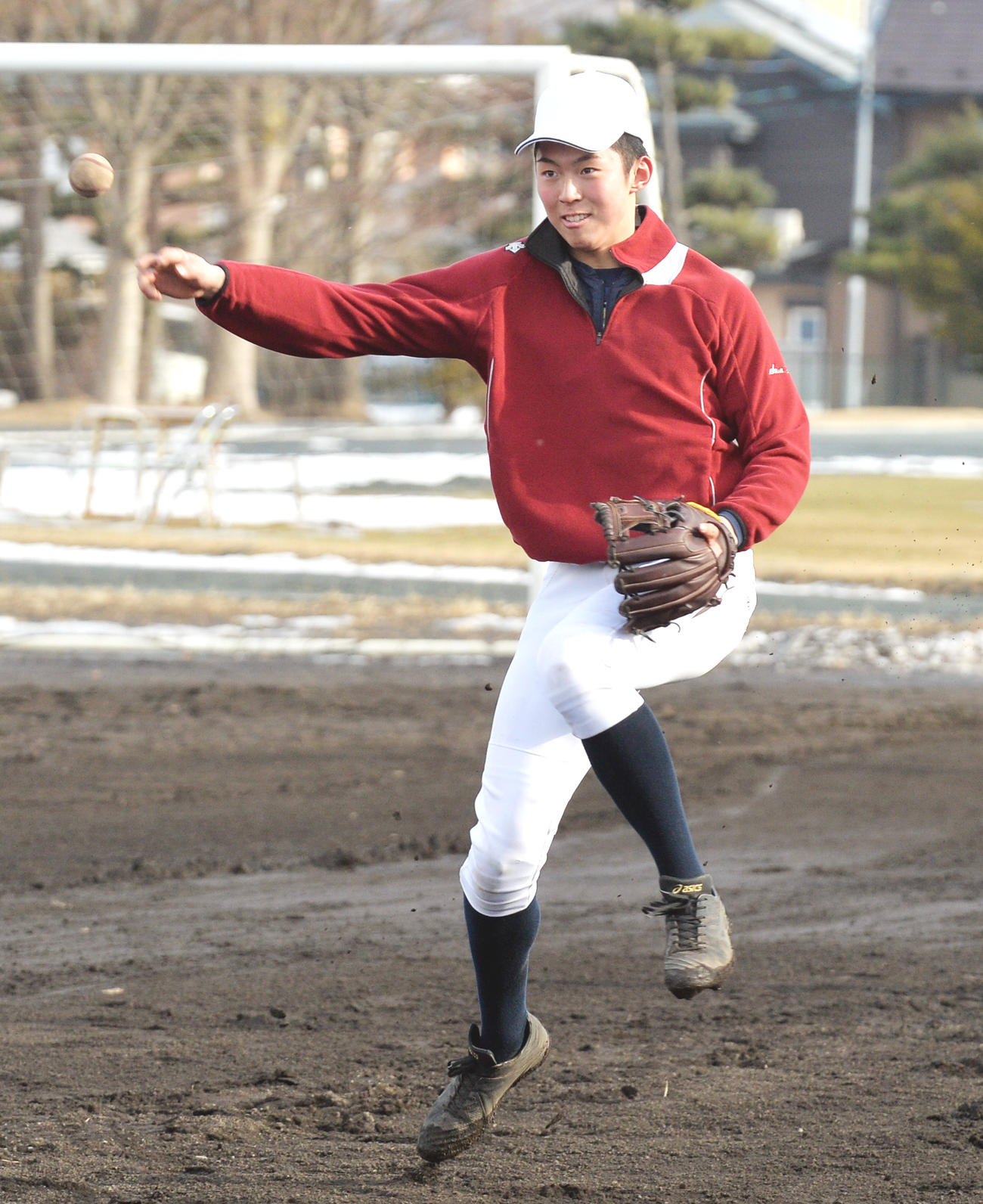 巨人坂本に憧れる八戸西・相前（撮影・佐藤究）