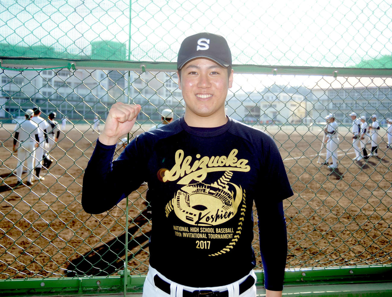 慶大への進学を決め、決意を新たにする静岡高OBの藤田さん