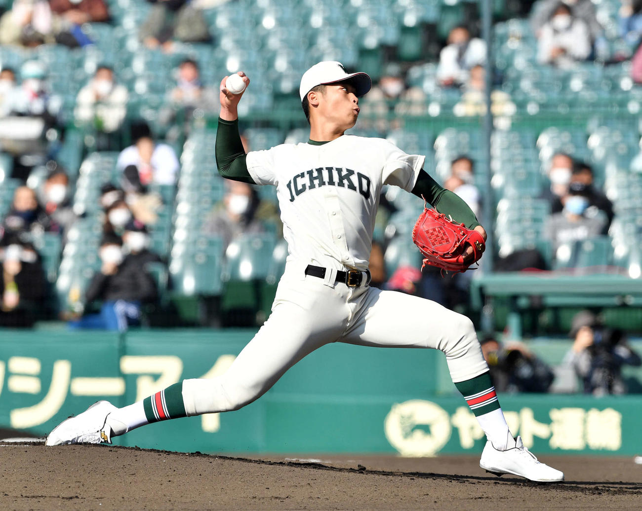 県岐阜商対市和歌山　市和歌山先発の小園（撮影・滝沢徹郎）