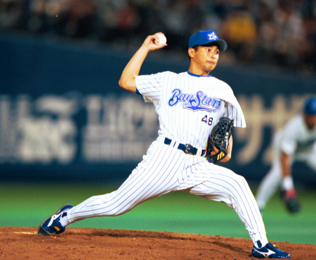 97年の横浜時代に最優秀中継ぎ投手となった島田直也