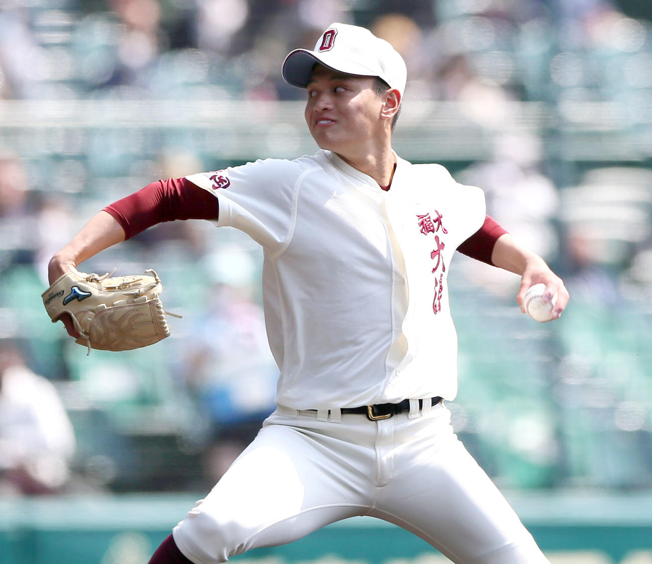 福岡大大濠・毛利海大（2021年3月26日撮影）
