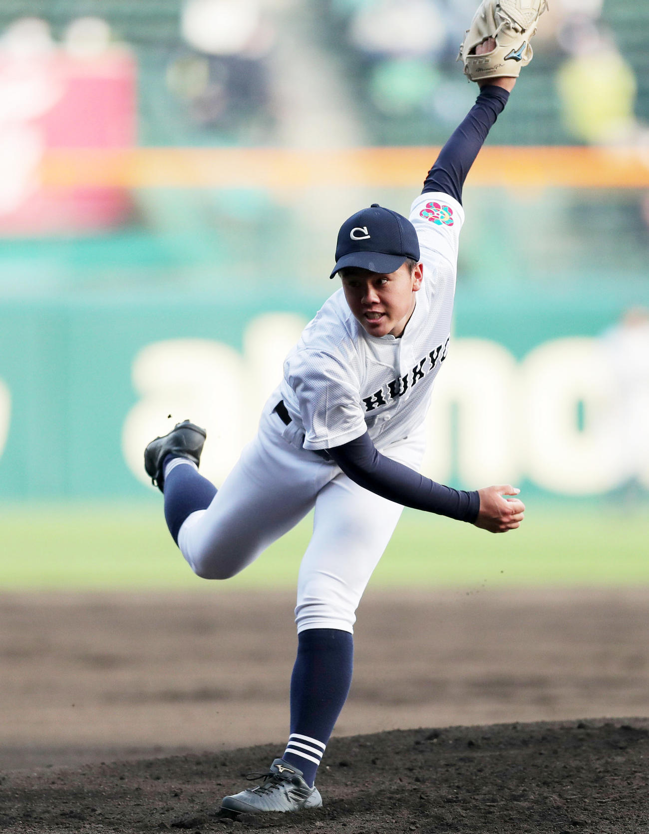 中京大中京先発の畔柳（撮影・前田充）