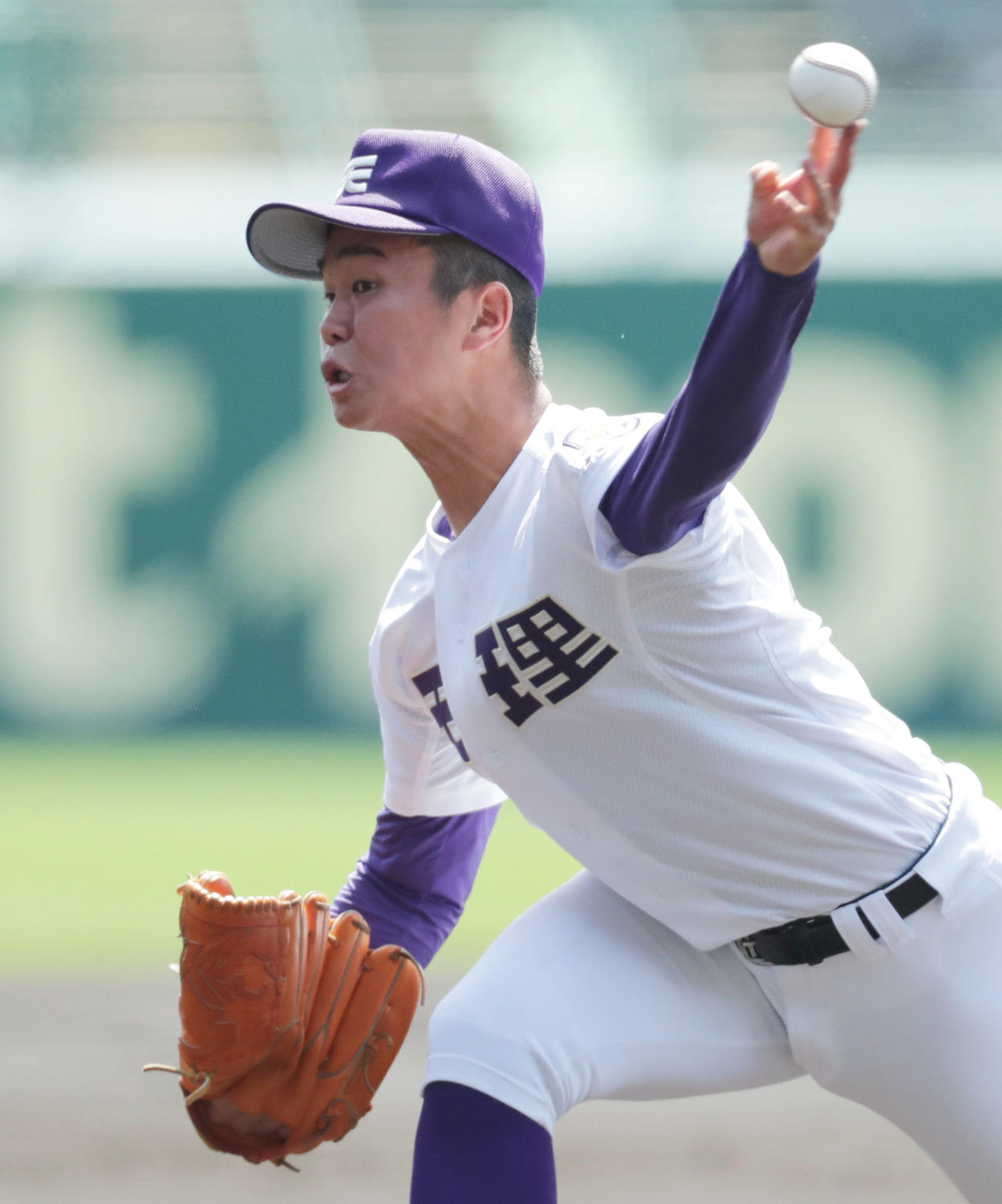 東海大相模対天理　天理先発の仲川（撮影・前田充）