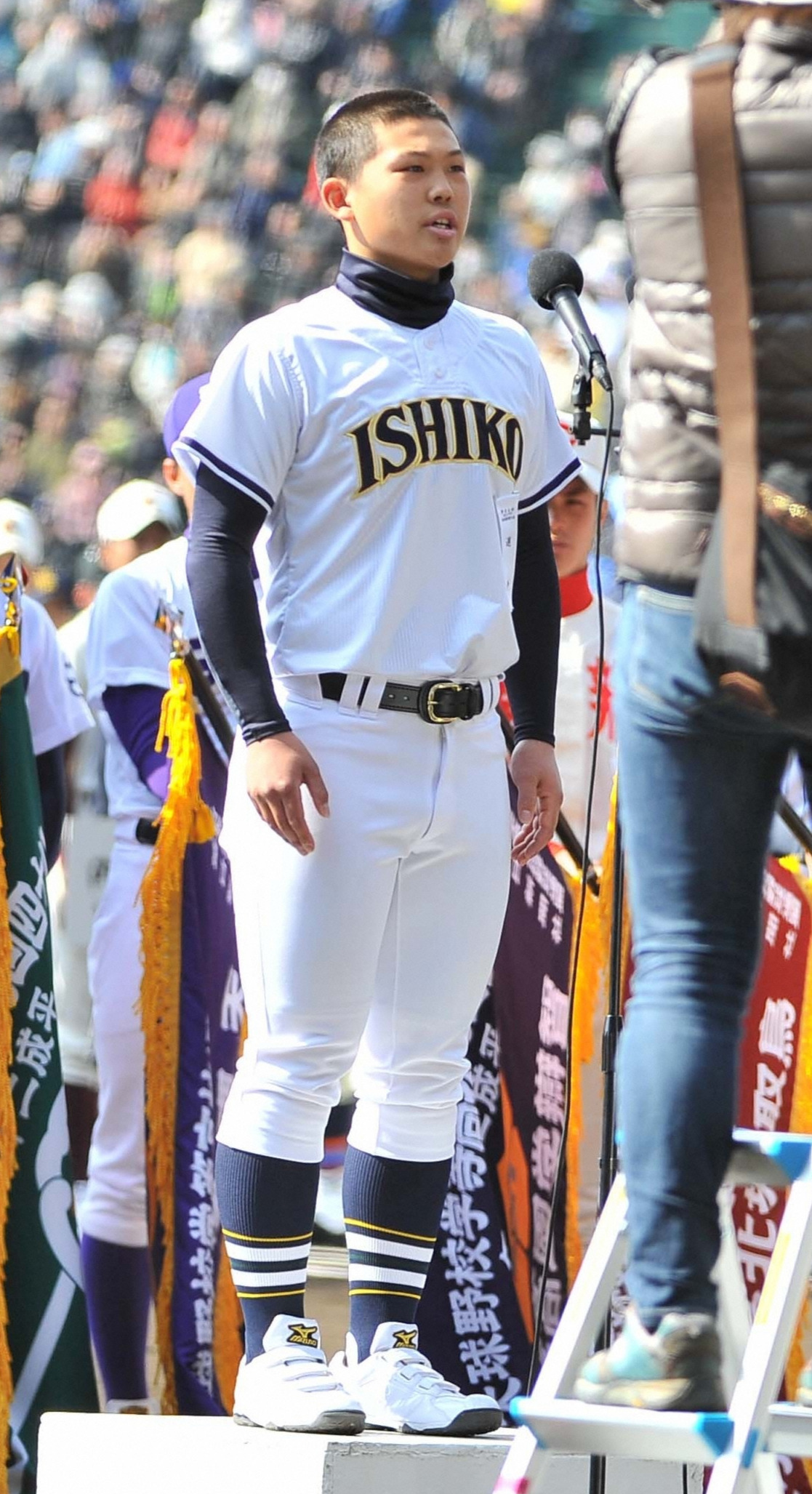 12年センバツで選手宣誓を行った石巻工時代の阿部翔人さん