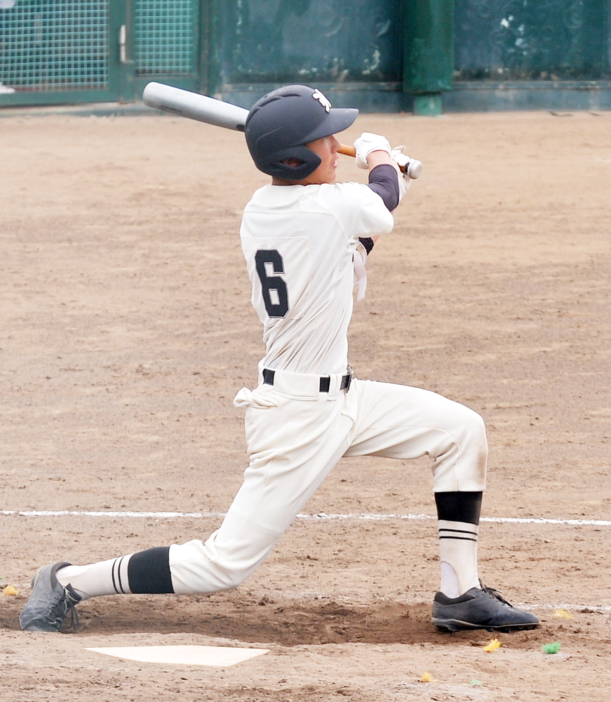 一関二対花泉　3安打2打点の活躍をみせた一関二・田原（撮影・佐藤究）